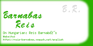 barnabas reis business card